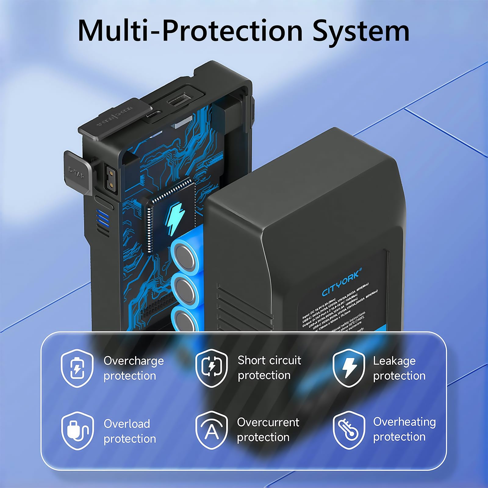 Amazon.com: CITYORK Rechargeable Mini V Mount/V Lock Battery